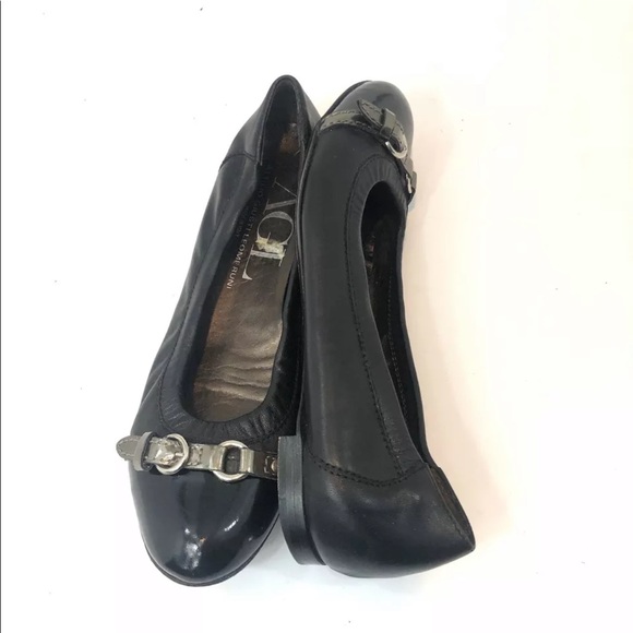 AGL Attilio Guisti Leomebruni patent cap toe Flats - Picture 2 of 11